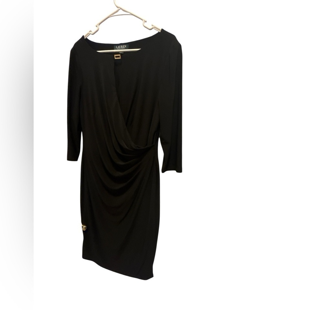 Ralph Lauren Black Long Sleeve Dress. Elegant and stylish in great conditions